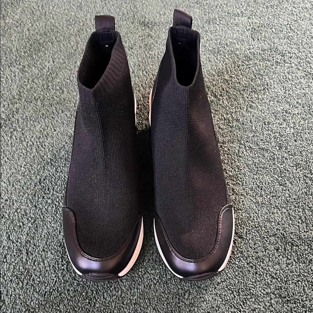 Michael Kors Black Stretch Knit Sock Sneakers